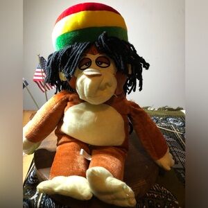 Rasta Monkey Plushed Toy